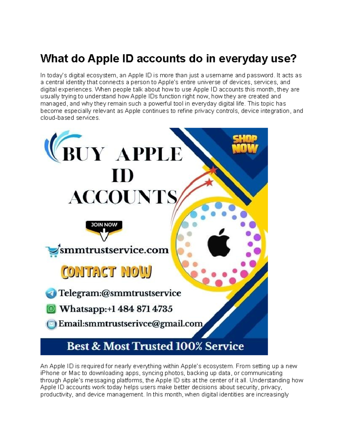 How to Use Apple ID Accounts in October 2023: A Comprehensive Guide ...