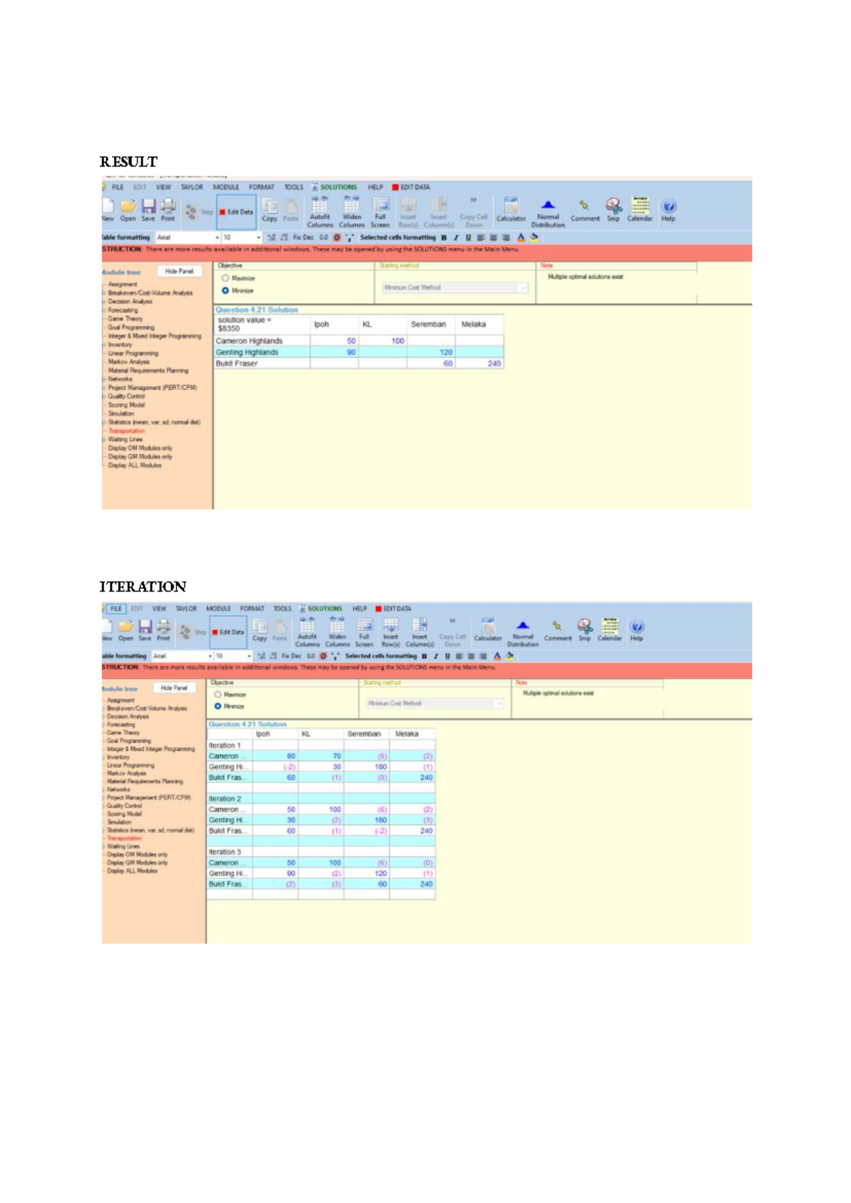 RESULT FILE & ITERATION FILE ANALYSIS FOR OM/QM MODULES - Studocu