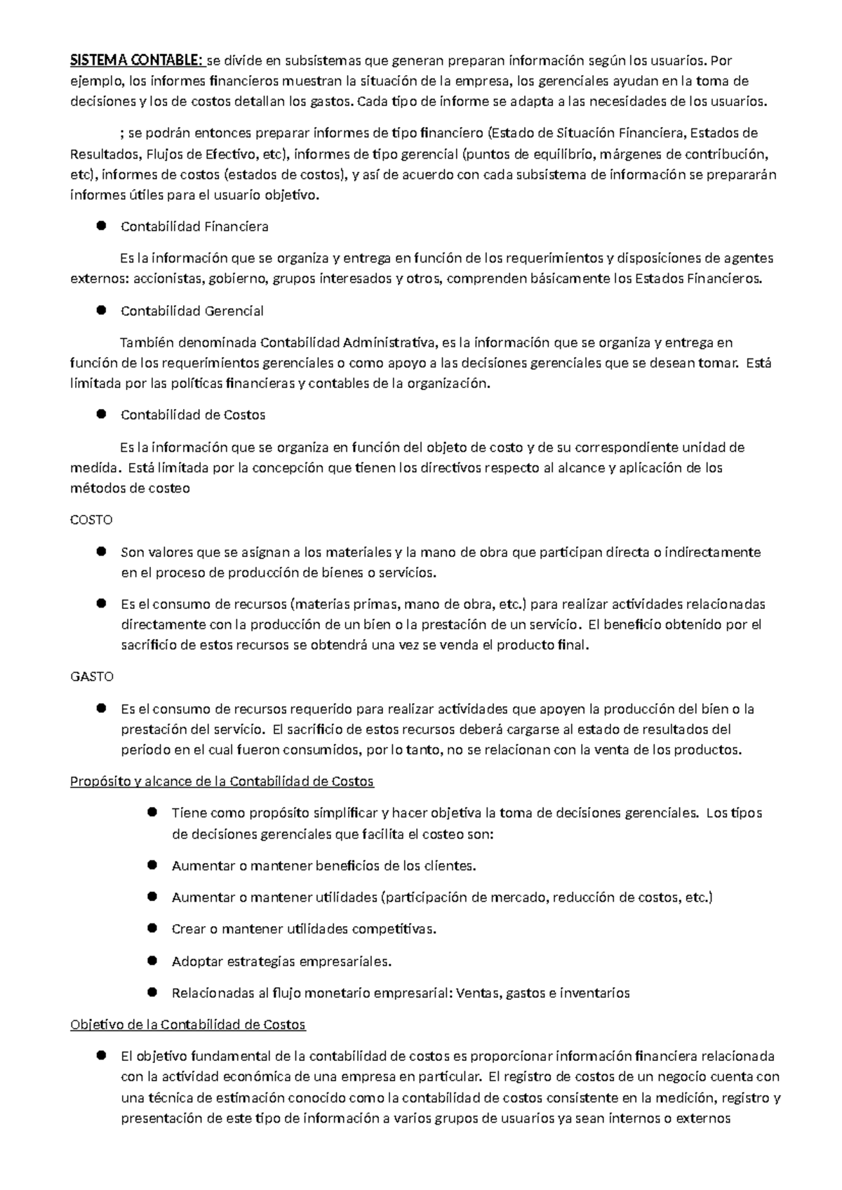 Contabilidad de Costos - Análisis y Clasificación de Costos en Empresas ...