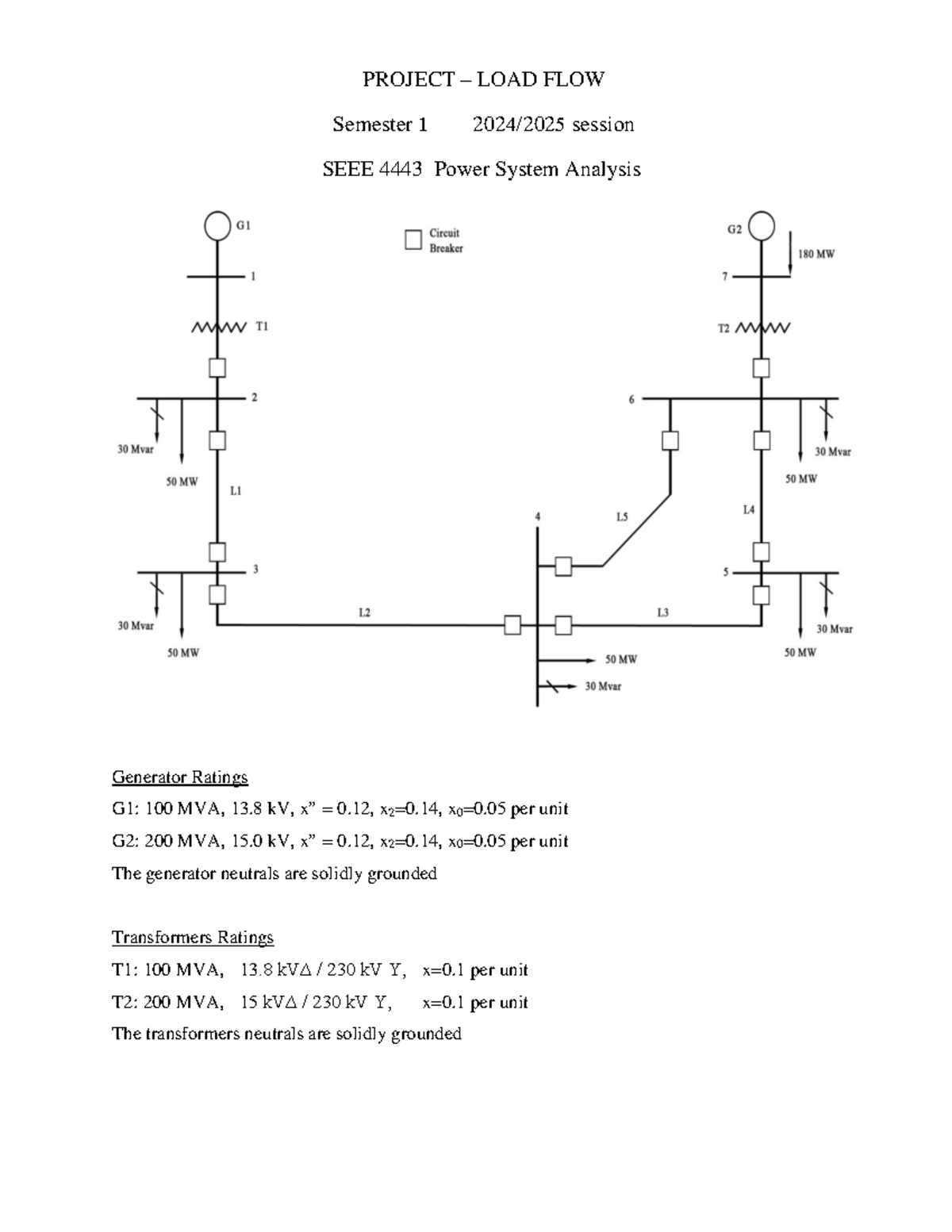 Project Power World - good work - Power System Analysis - PROJECT ...