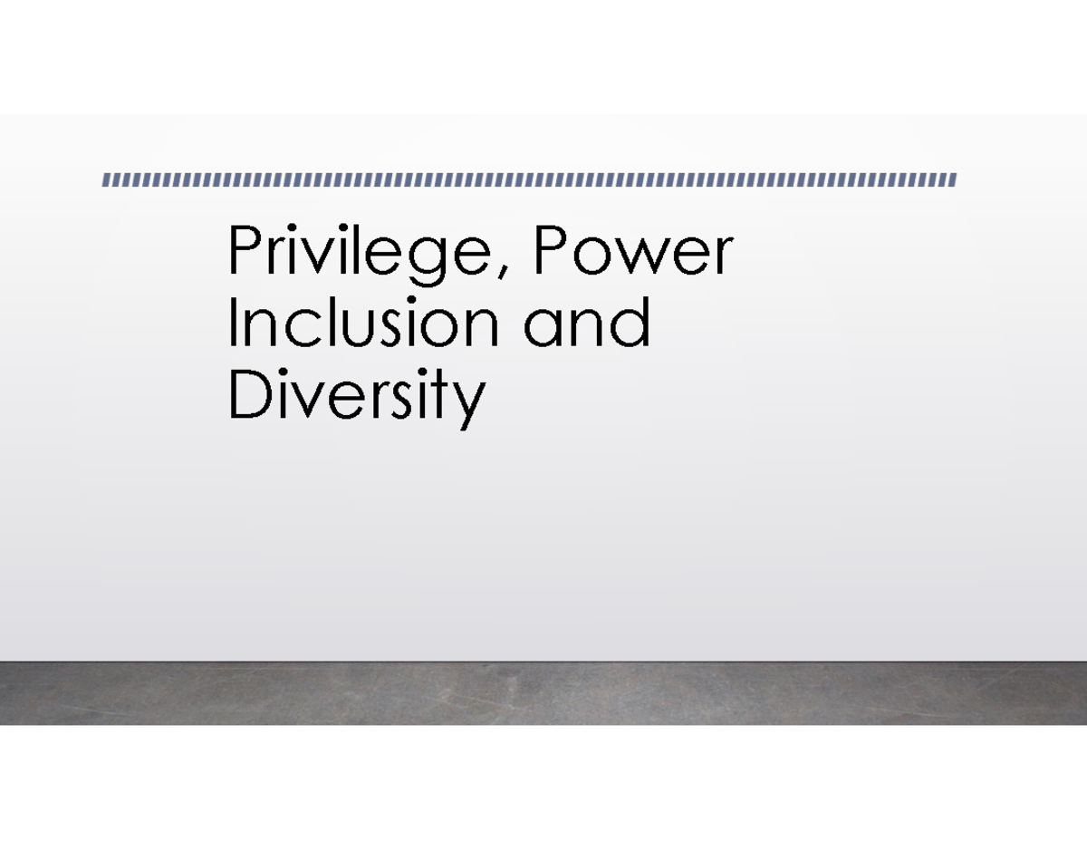 Equity, Power, and Inclusion in Healthcare: Key Concepts and Strategies ...