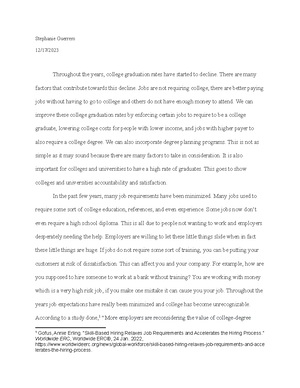 D268 Task 2 Template - RRM3 D268 Task 2 TEMPLATE Instructions: Complete ...