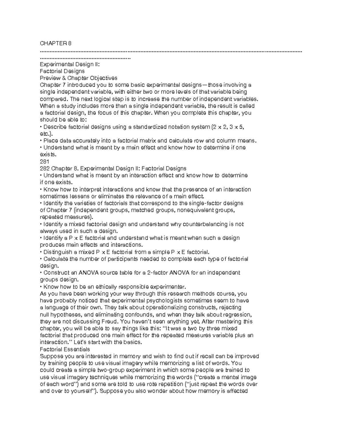 Experimental Design II: Mixed Factorial Design Insights and ...