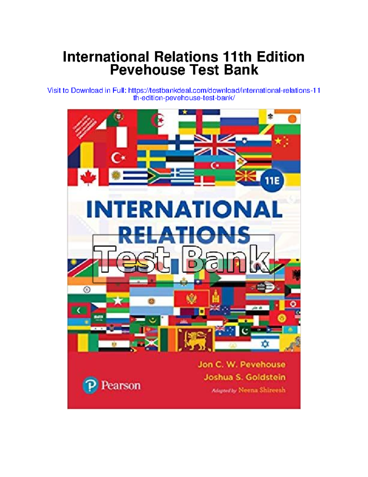 International Relations 11th Edition Pevehouse Test Bank - Chapter 