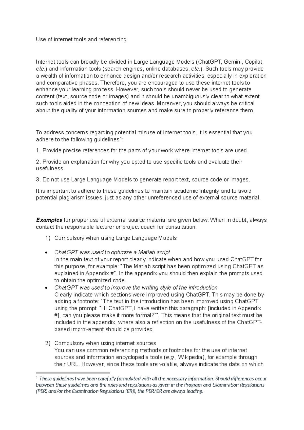 Guidelines for Using Internet Tools & Referencing in Studies - Studeersnel