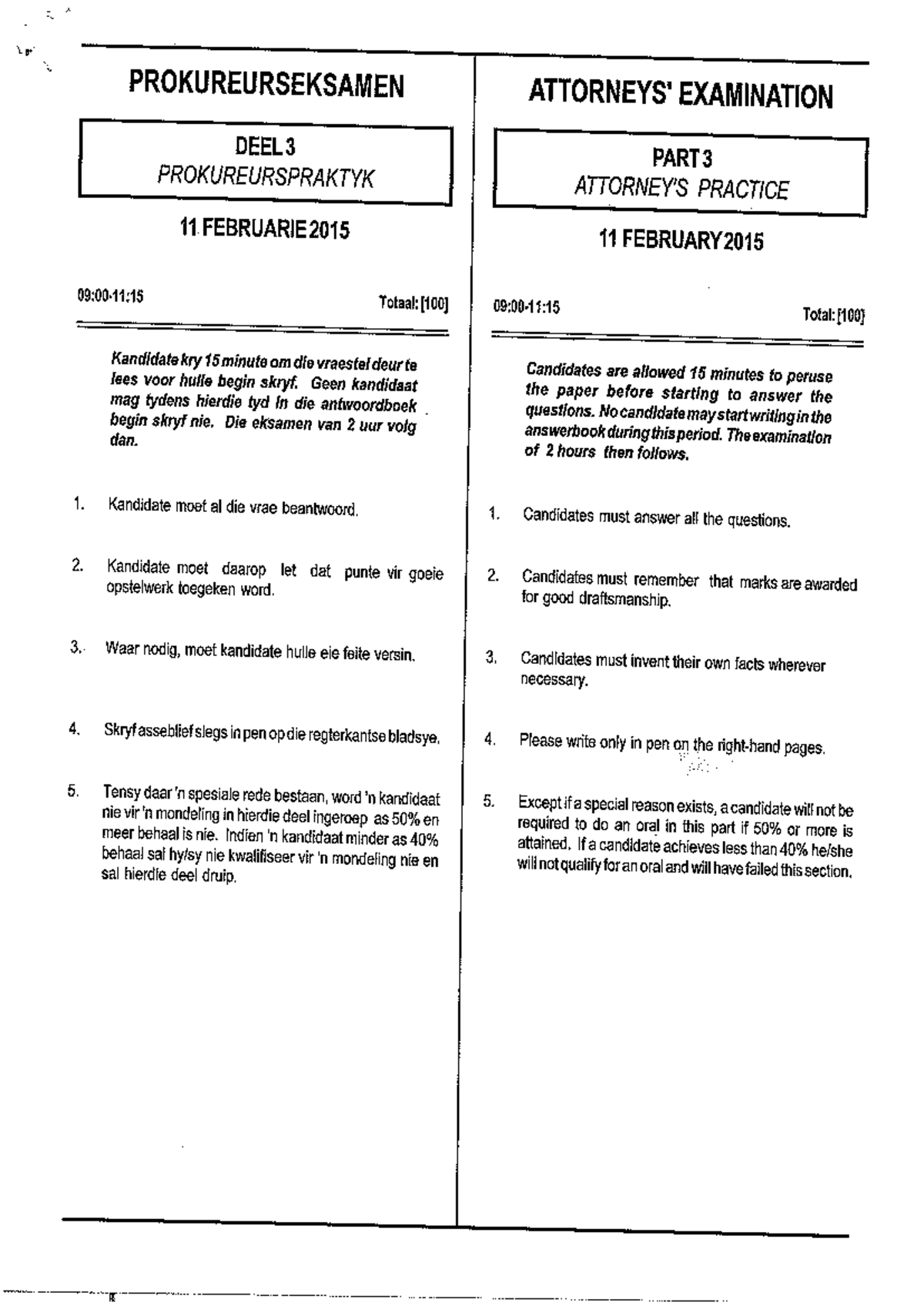 Attorneys'Examination Part 3 Attorney's Practice 11 February 2015 ...