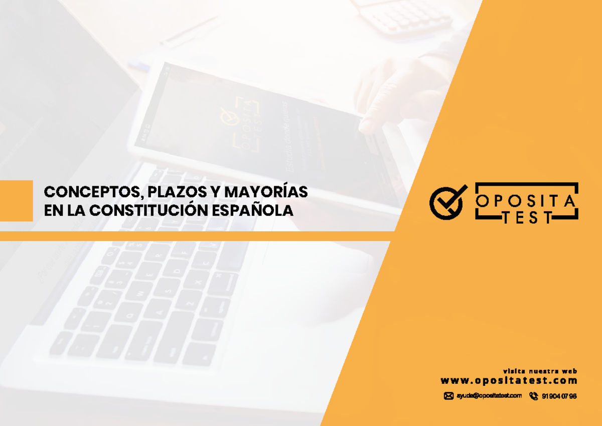 CONCEPTOS, PLAZOS Y MAYORÍAS EN LA CONSTITUCIÓN ESPAÑOLA: ANÁLISIS ...