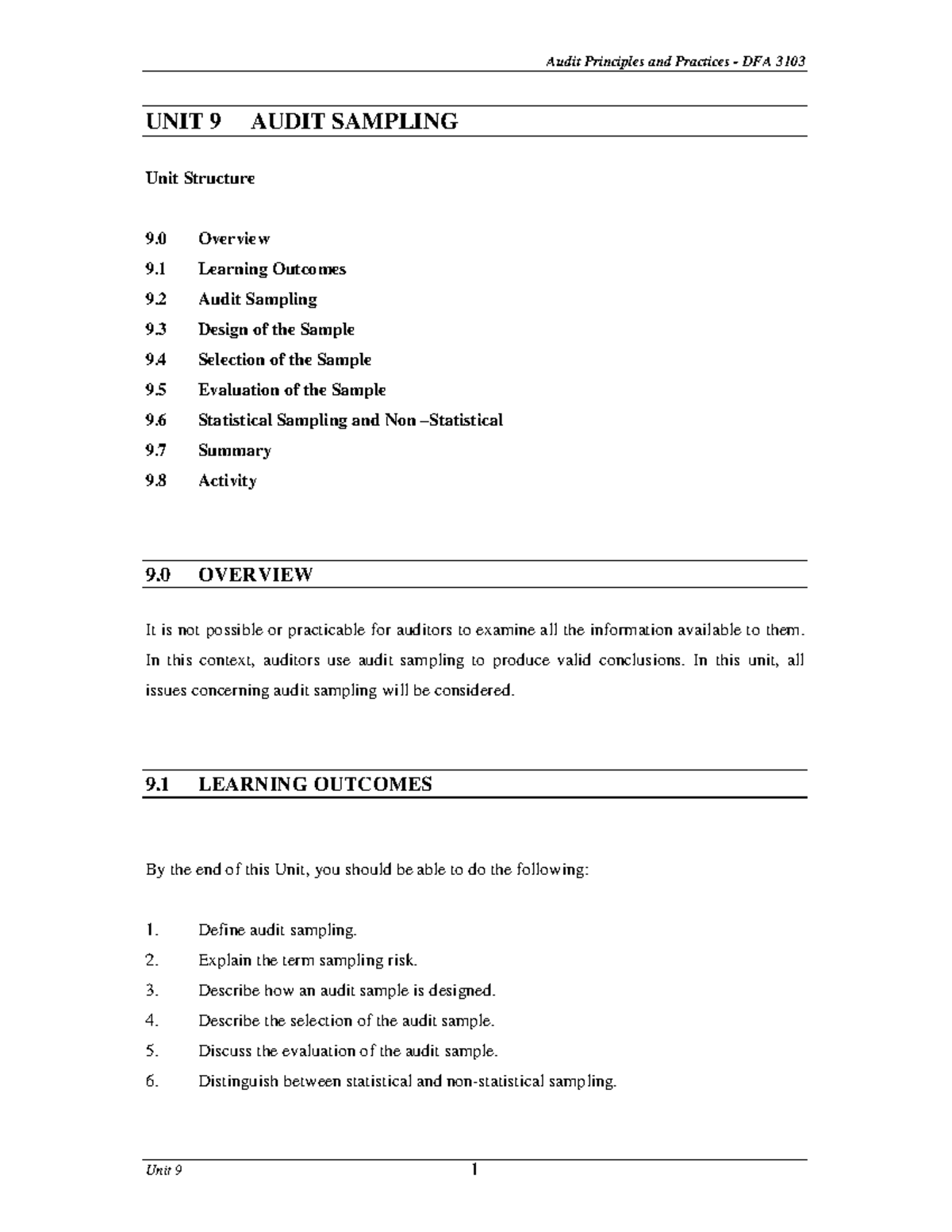 Audit Sampling: Key Concepts and Techniques for Effective Application ...