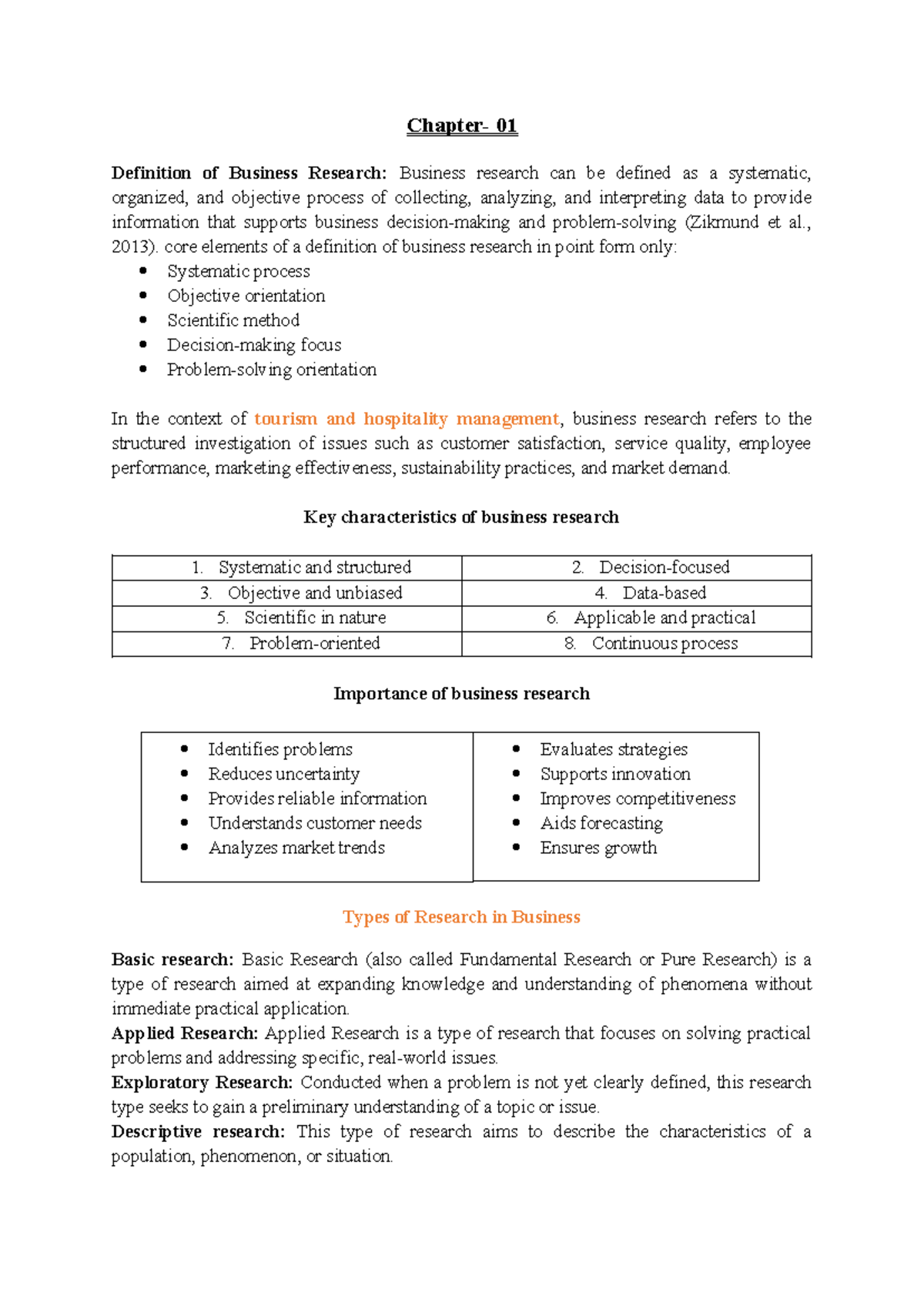 Business Research Notes: Key Concepts and Methodologies (BUS 101) - Studocu