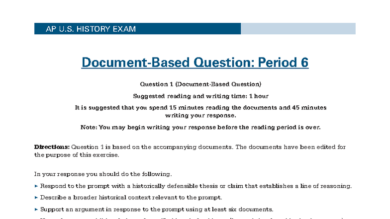 522936808 Unit 6 DBQ 3 1 - dbq - SAMPLE QUESTIONS 1 Document-Based ...