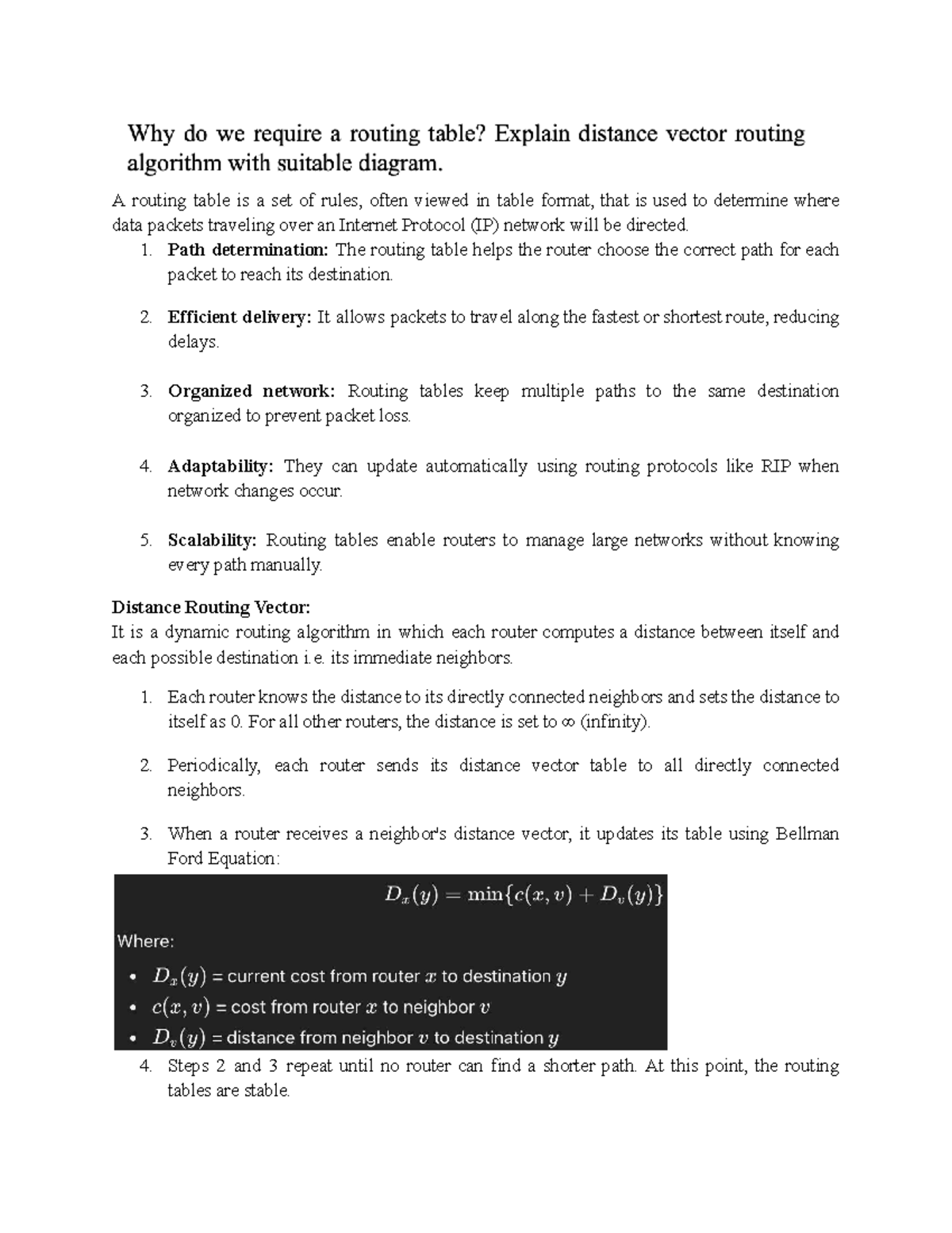 CN Chapter 5: Understanding Routing Tables and Subnetting Techniques ...
