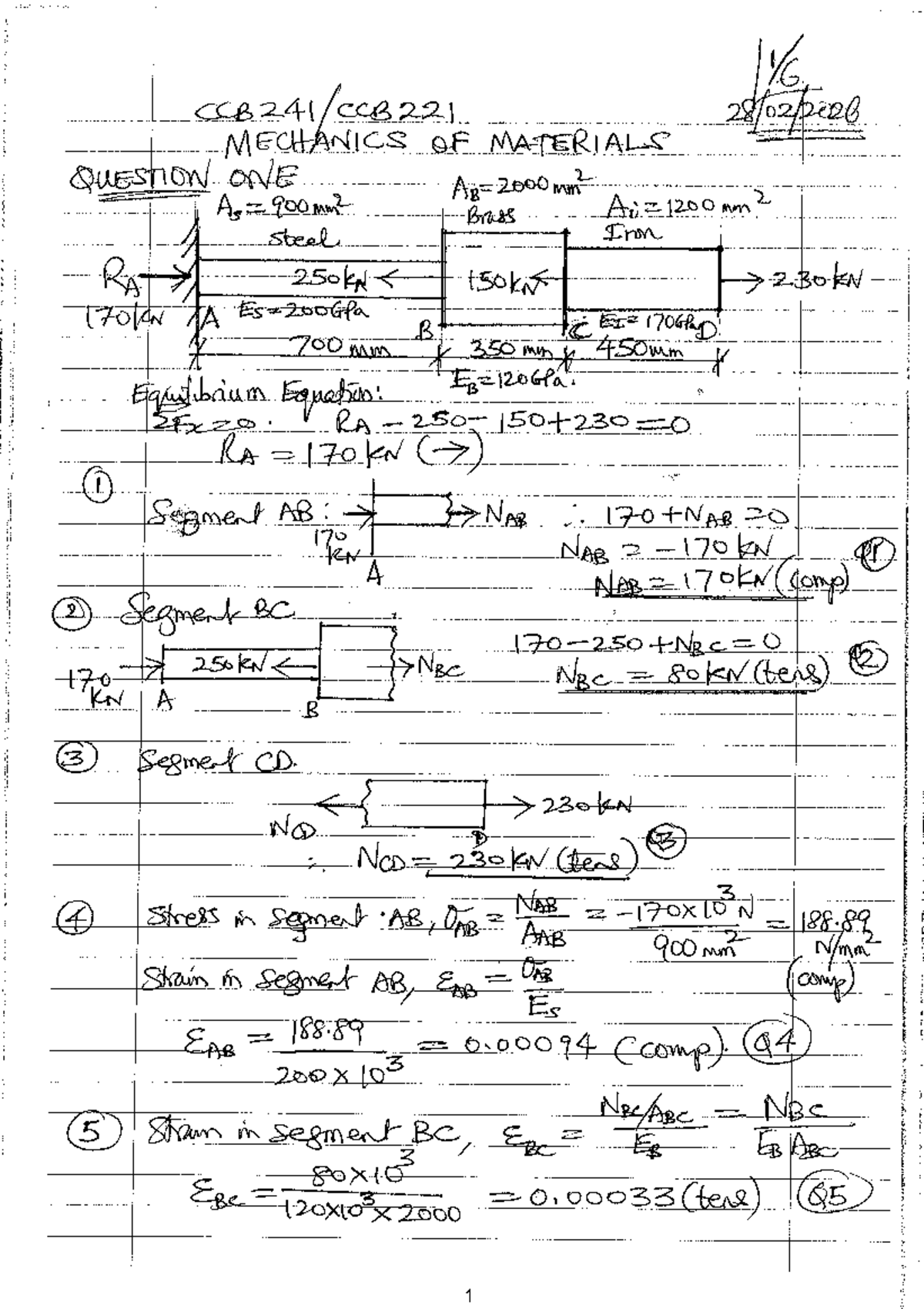 CCB 241 - Quiz 1 Solutions and Explanations - 28 - Studocu