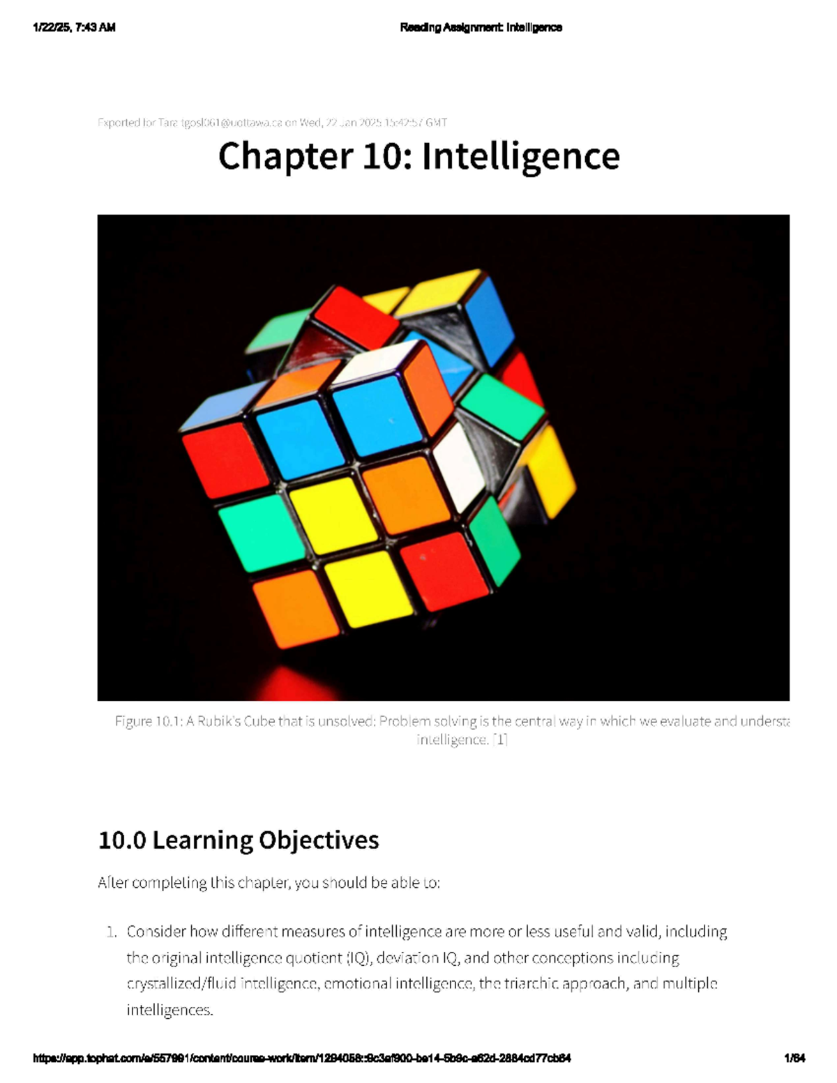 Psych Module 10 - Textbook readings - 7:43 AM Reading Assignment ...