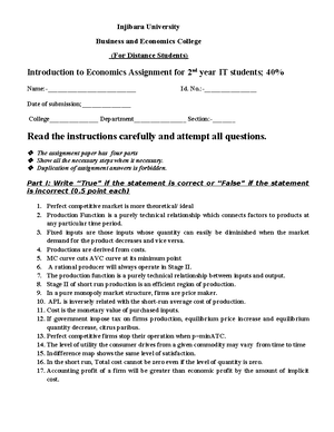 ECON 1011 Group Assignment: Macroeconomic Concepts & GDP Analysis - Studocu