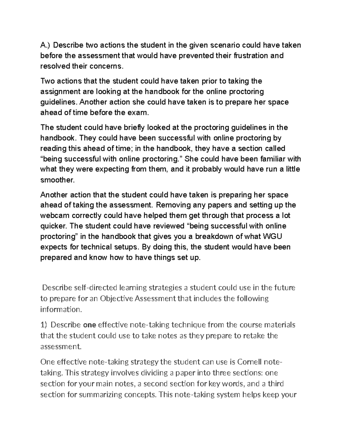 WGU Problem Solving Strategies for Online Assessment Preparation - Studocu