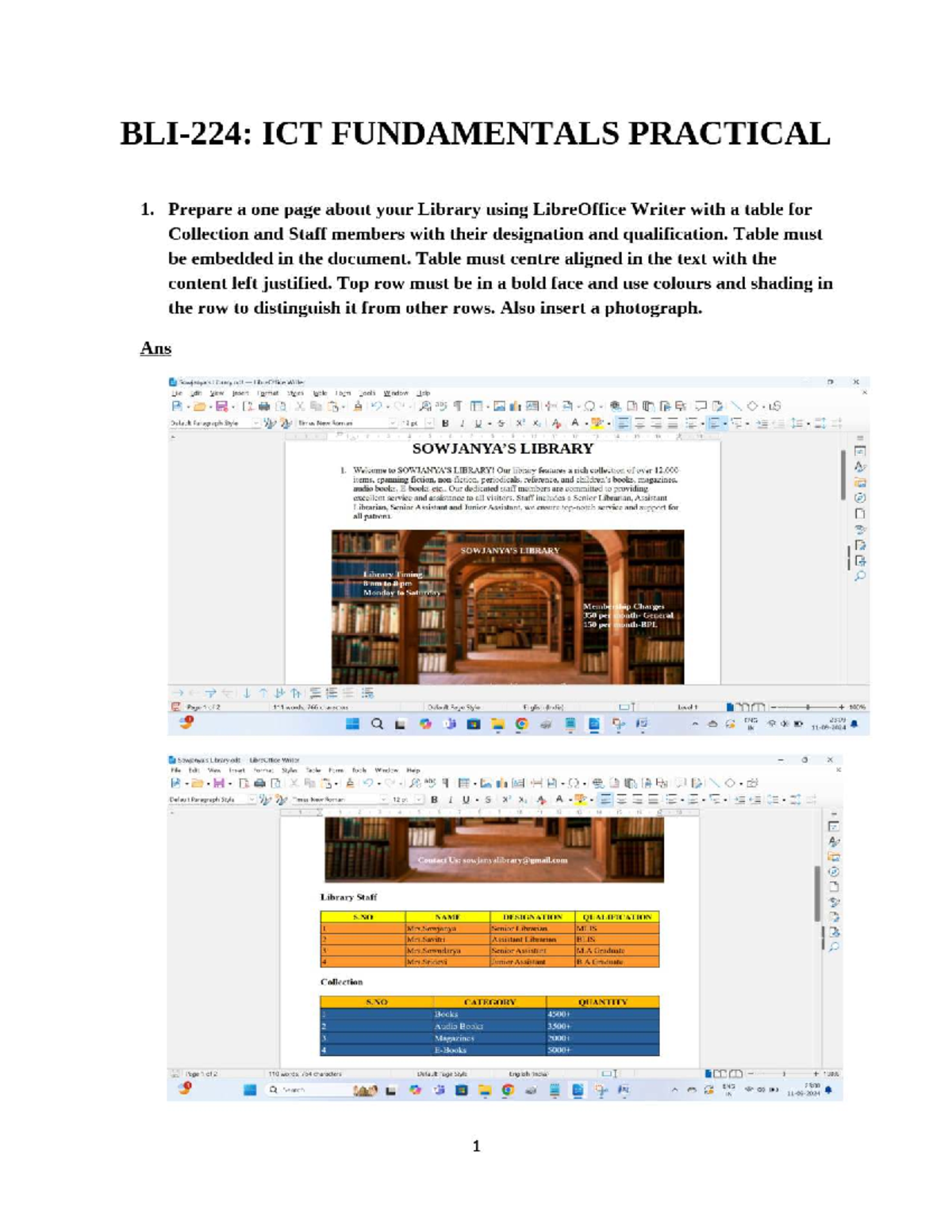 ENG 2309 Library Practical: Collection, Staff, and Orientation Overview ...