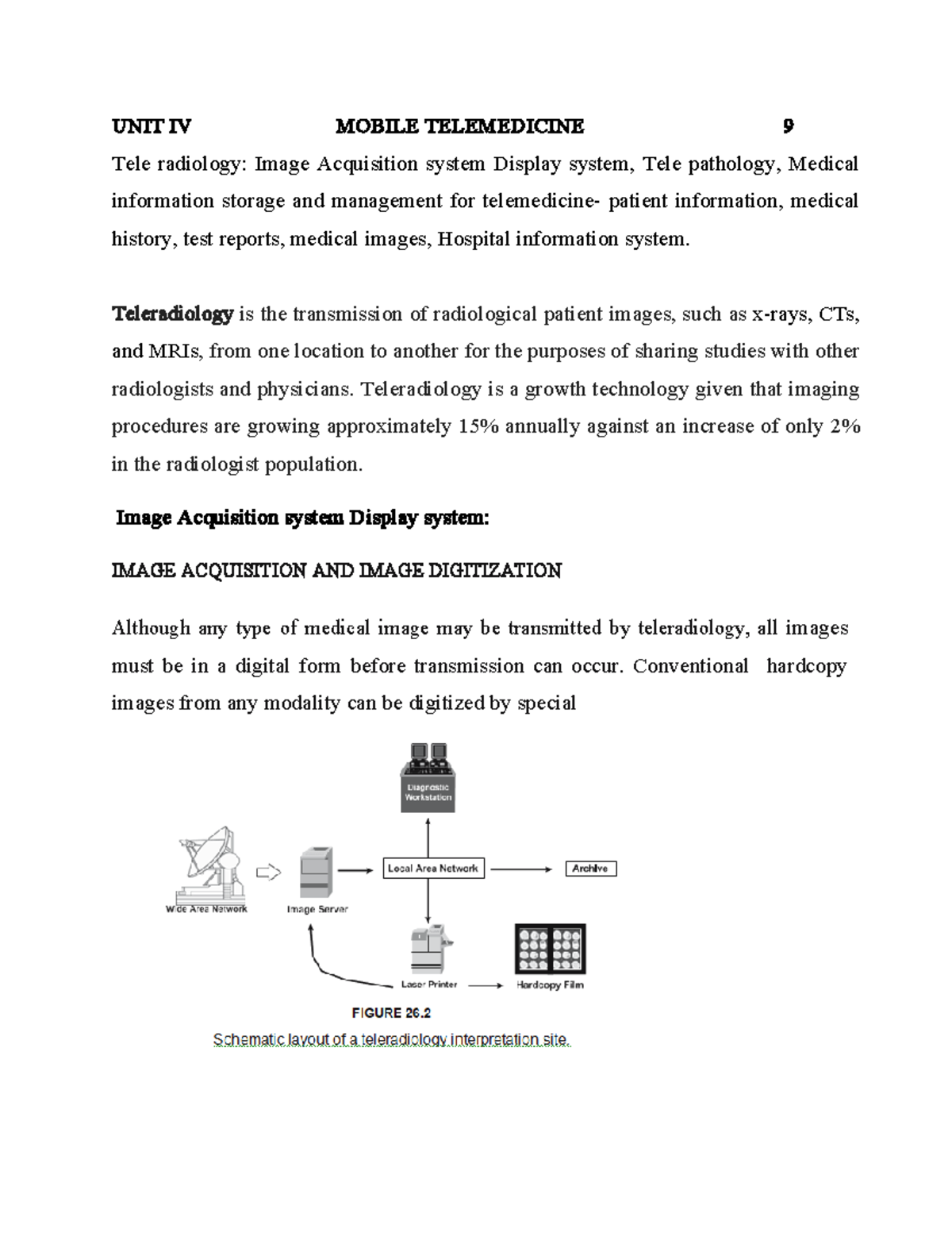 UNIT IV: Insights into Mobile Telemedicine Technologies and ...