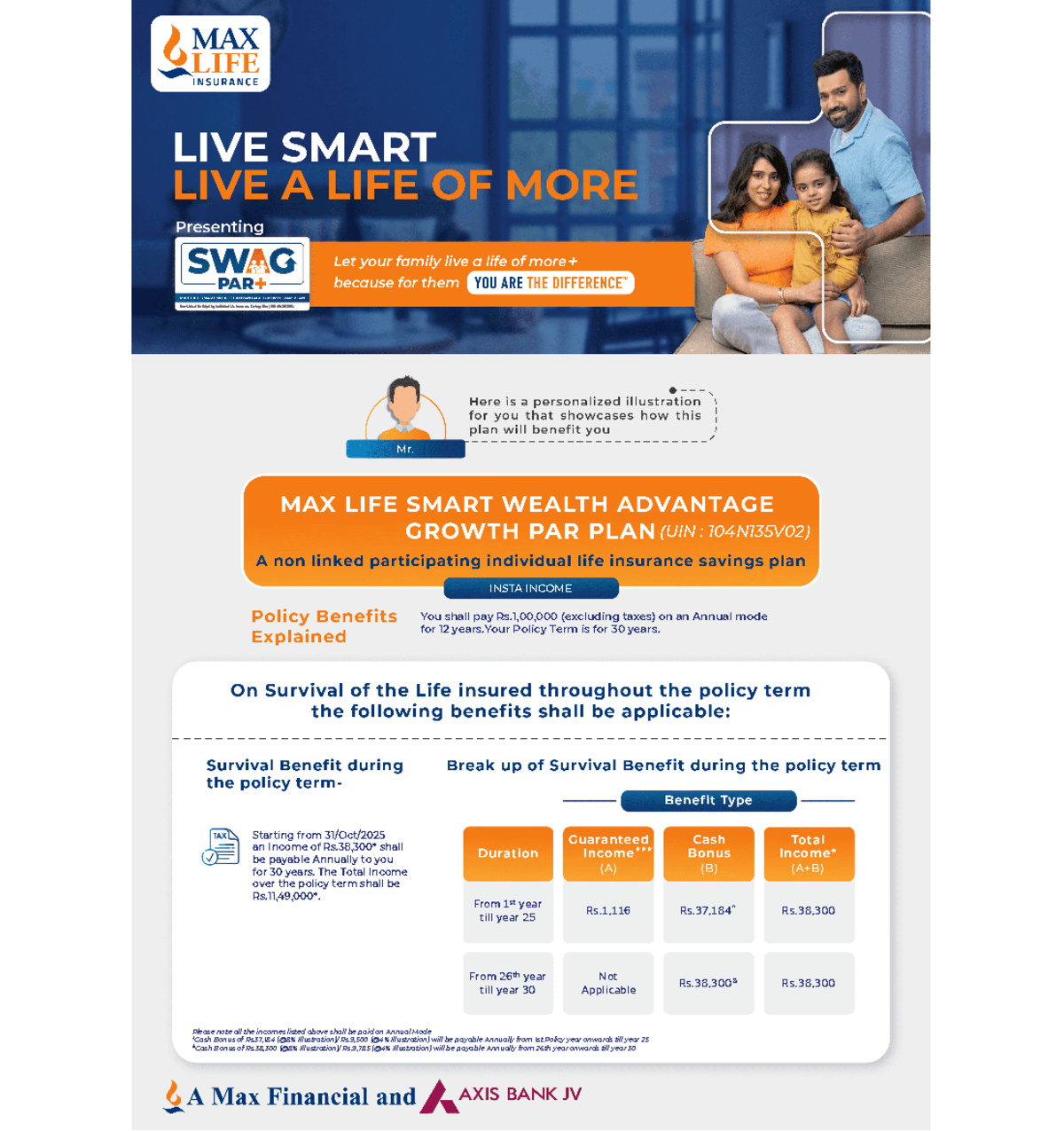 Income Growth PAR Plan - UIN 104N135V02 Benefit Illustration - Studocu