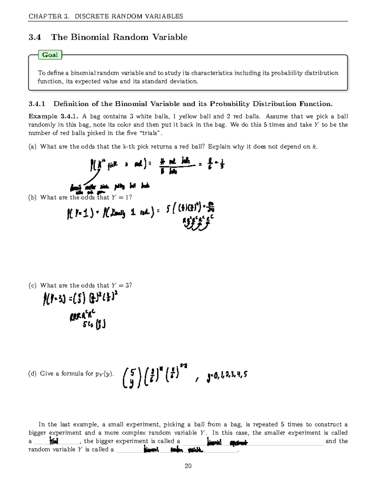 CHAPTER 3: DISCRETE RANDOM VARIABLES - Binomial, Geometric, and Poisson ...