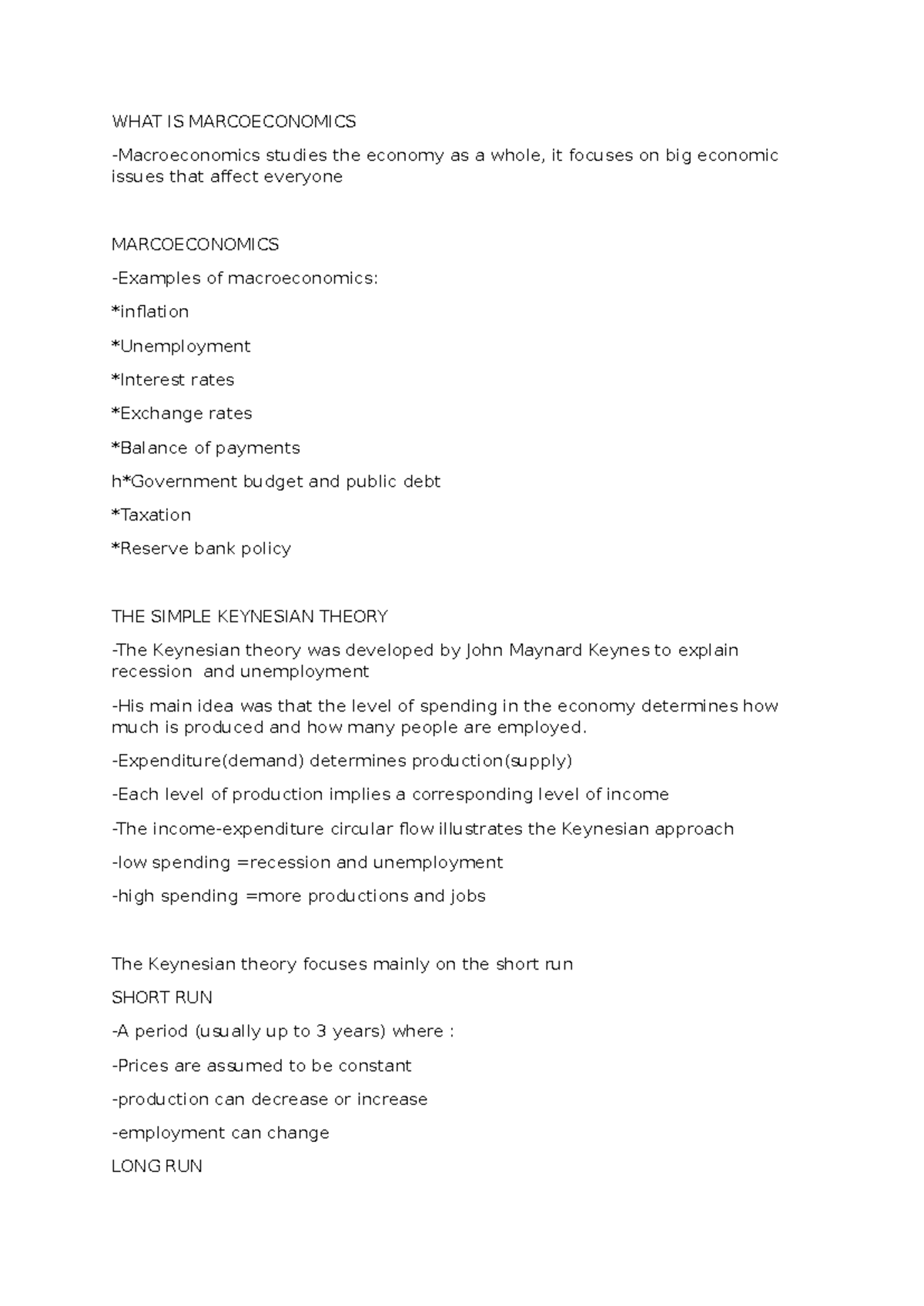 Econ 101: Macroeconomics Unit 2, 3, 4 Study Notes - Studocu