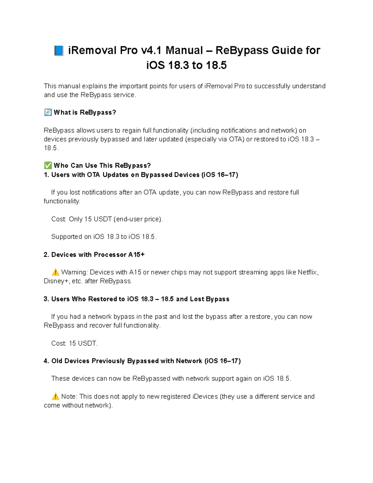 iRemoval Pro v4.1 Repass Guide for iOS 18.3-18.5 Users - Studocu