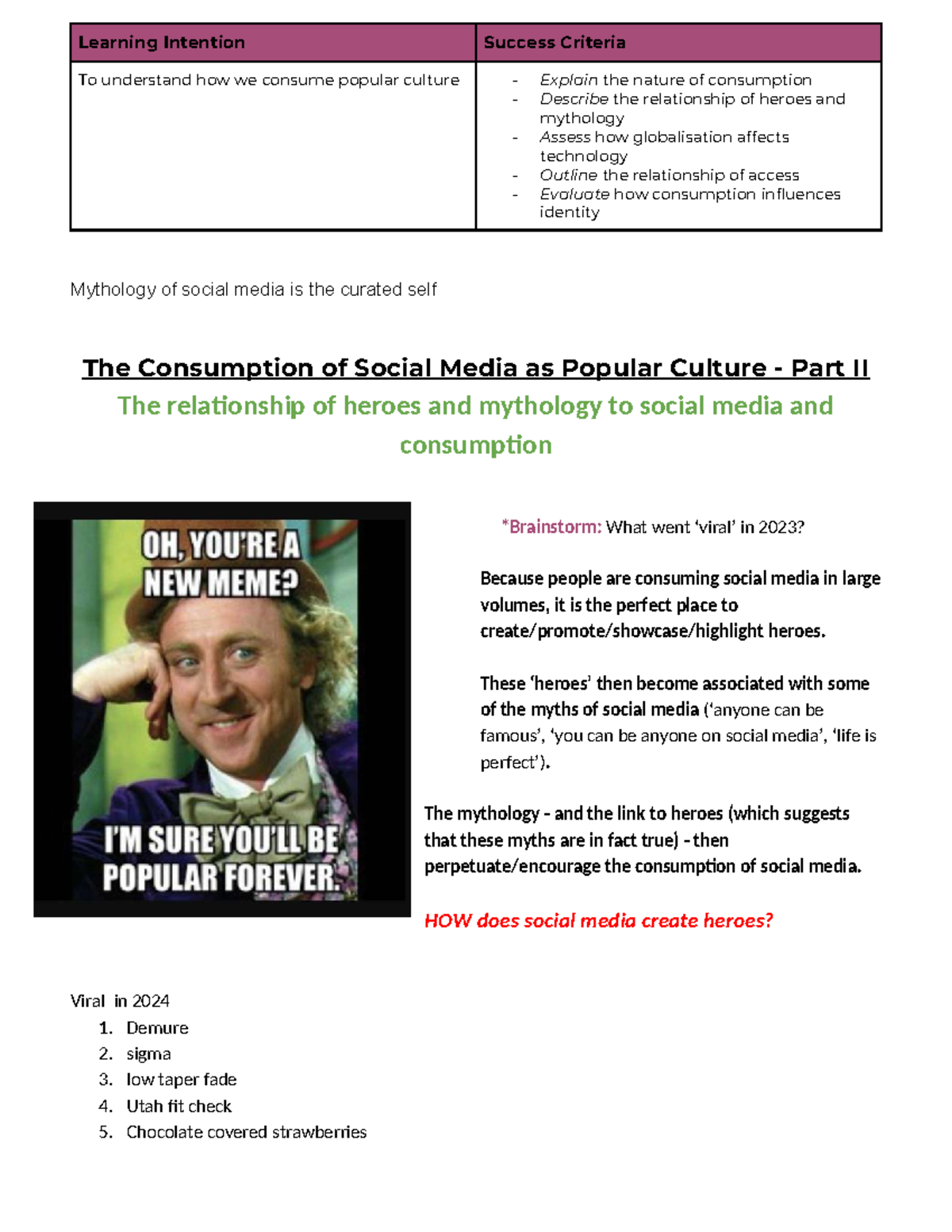 The Impact of Social Media on Heroism in Popular Culture: An Analysis ...