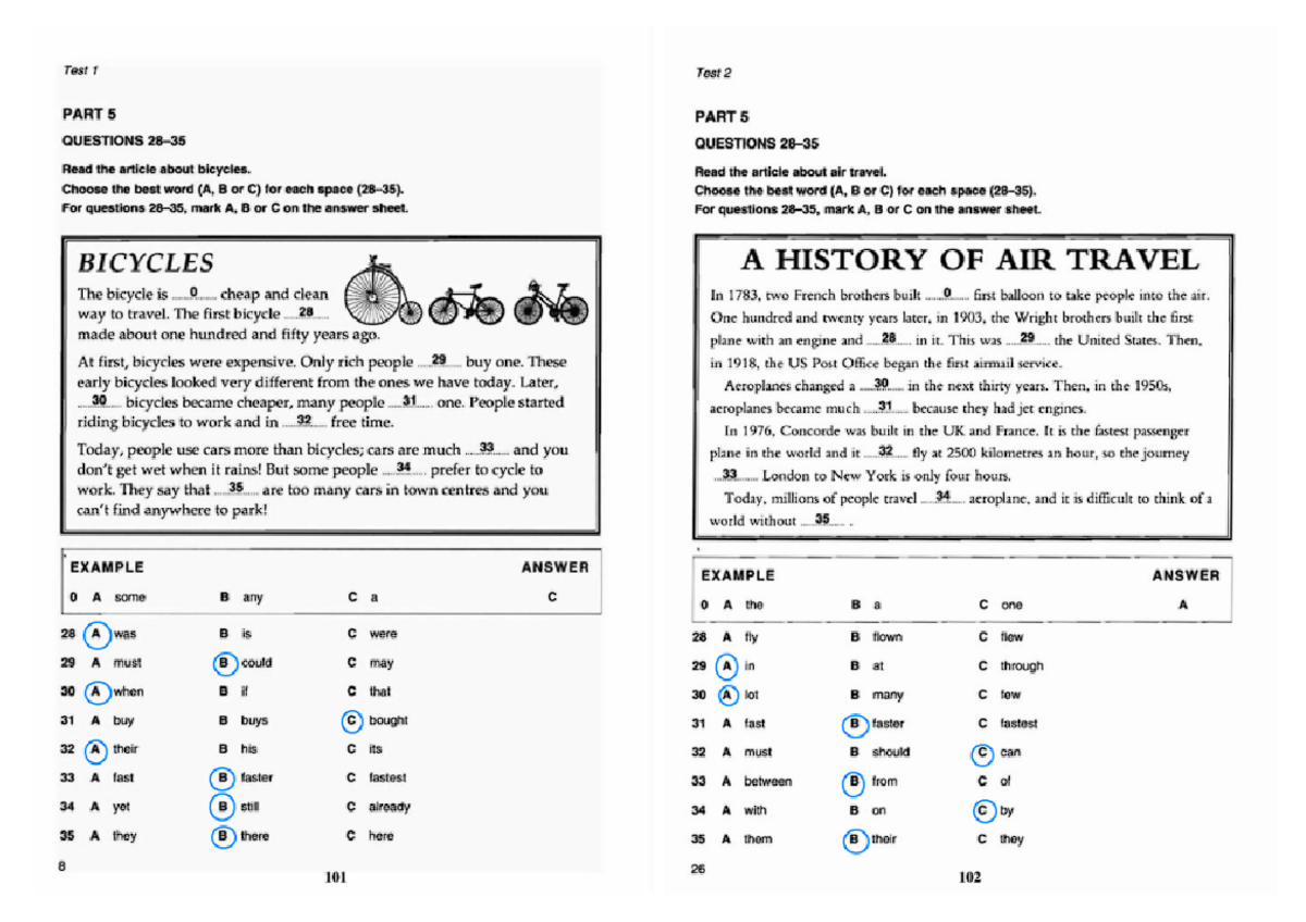 KET 2 Test 1 & 2: Reading & Writing Practice Questions - Studocu