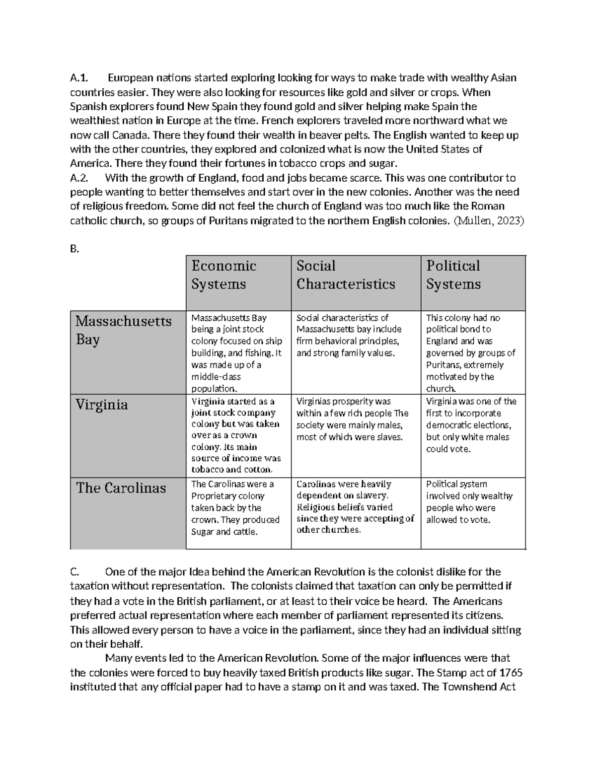 BVM2 Task-1 - A. European nations started exploring looking for ways to ...