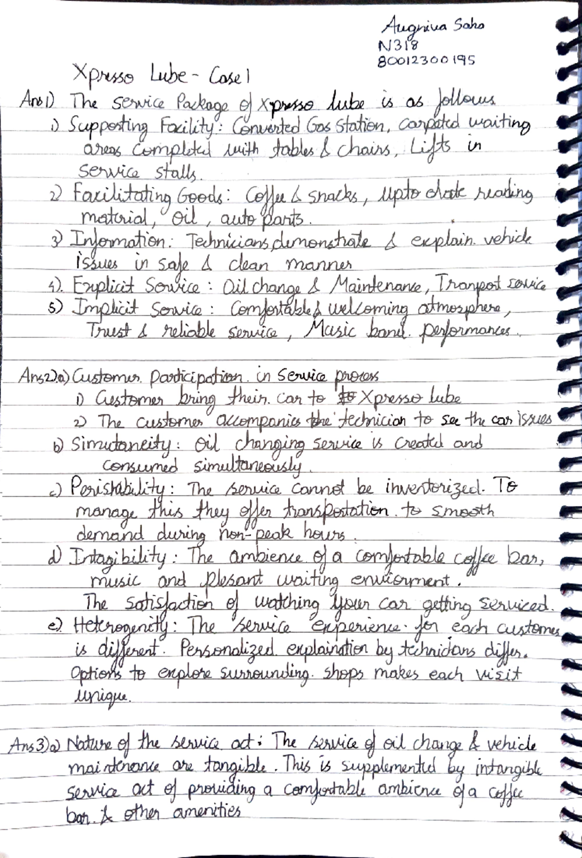 Service Operation Notes - Xprss Lbe- Cosel A) The senie ####### Package ...