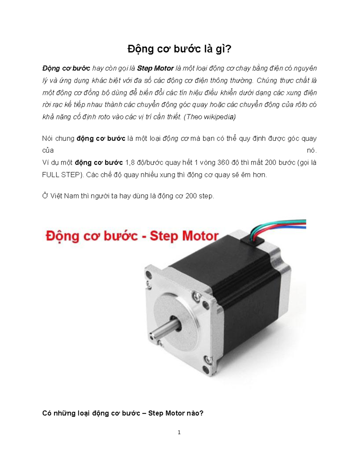 Step Motor ầ f âf - Động cơ bước là gì? Động cơ bước hay còn gọi là ...