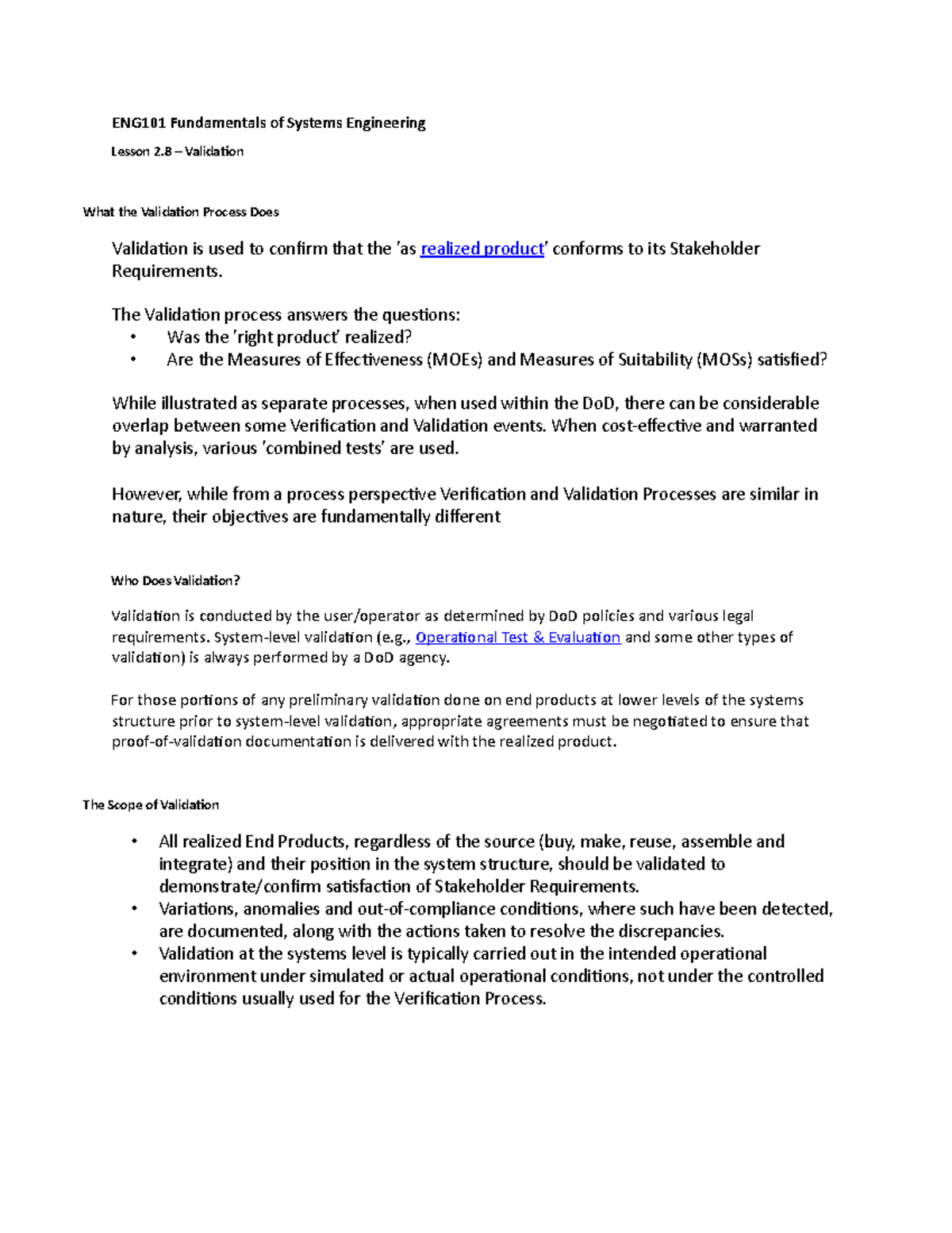 ENG101 Fundamentals of Systems Engineering Module 2.8 edii - ENG101 ...
