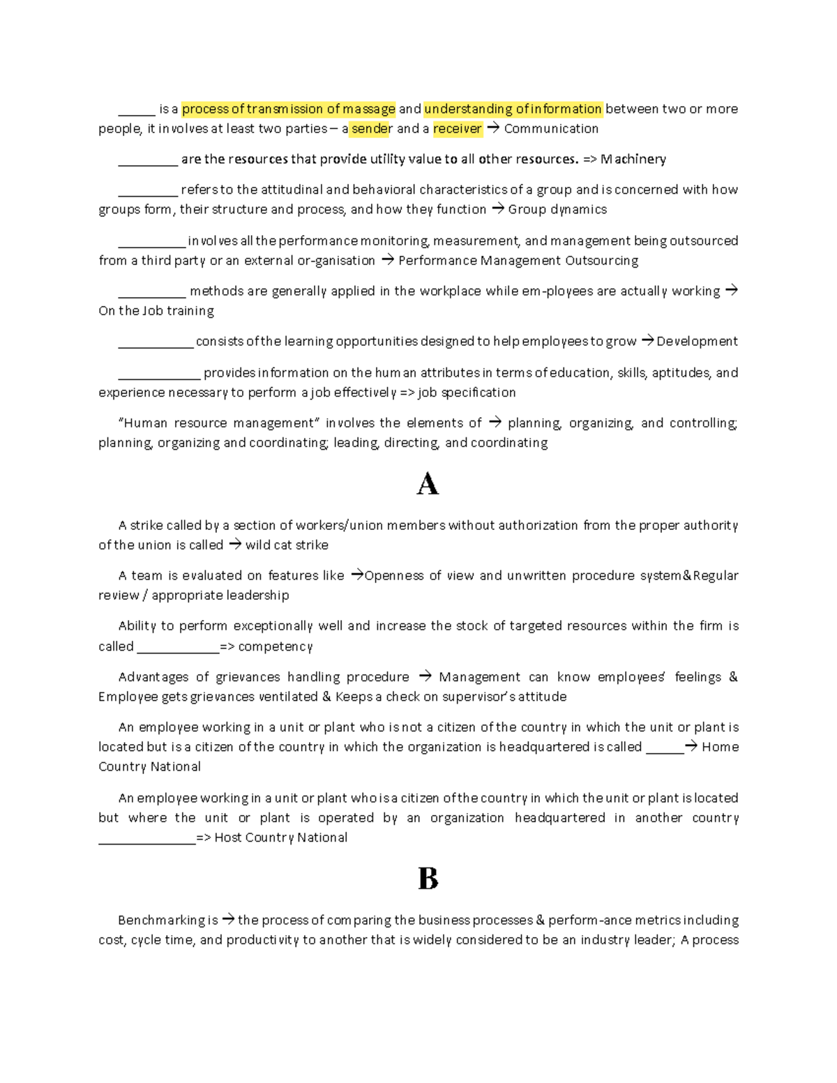 HRM 3: Comprehensive Overview of Human Resource Management Concepts ...