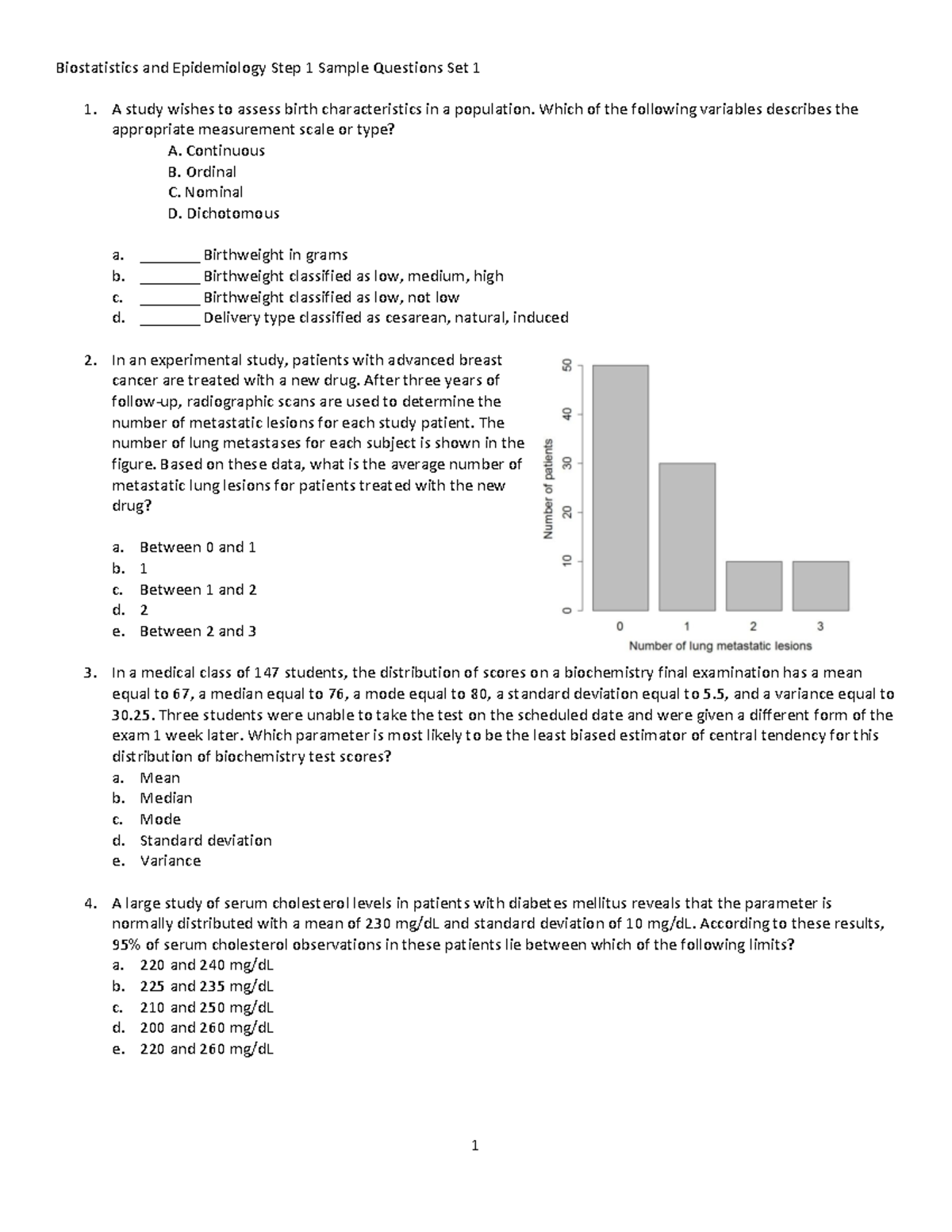 EBM Review Units 1-4: Sample Questions & Practice Material for ...