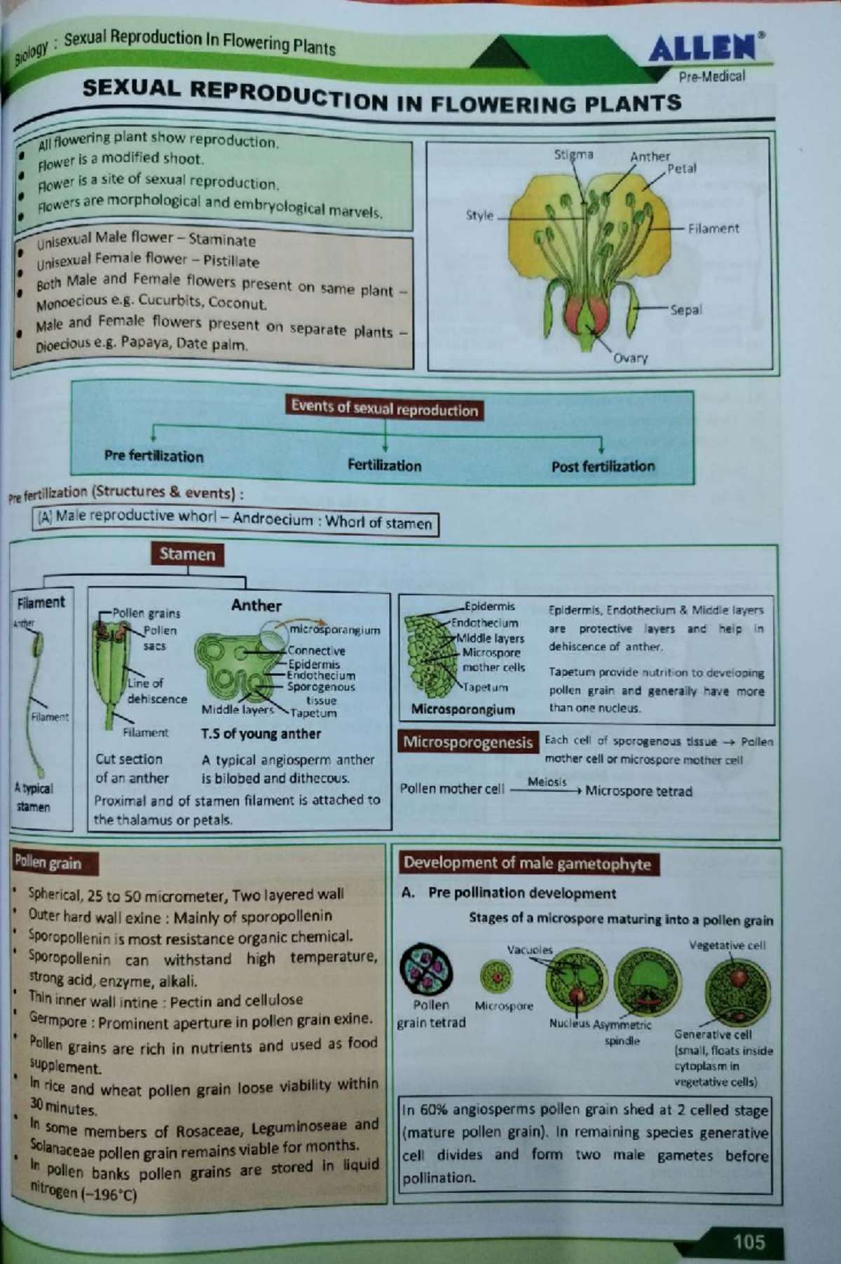 Biology 852086076: Sexual Reproduction in Flowering Plants - NCERT ...