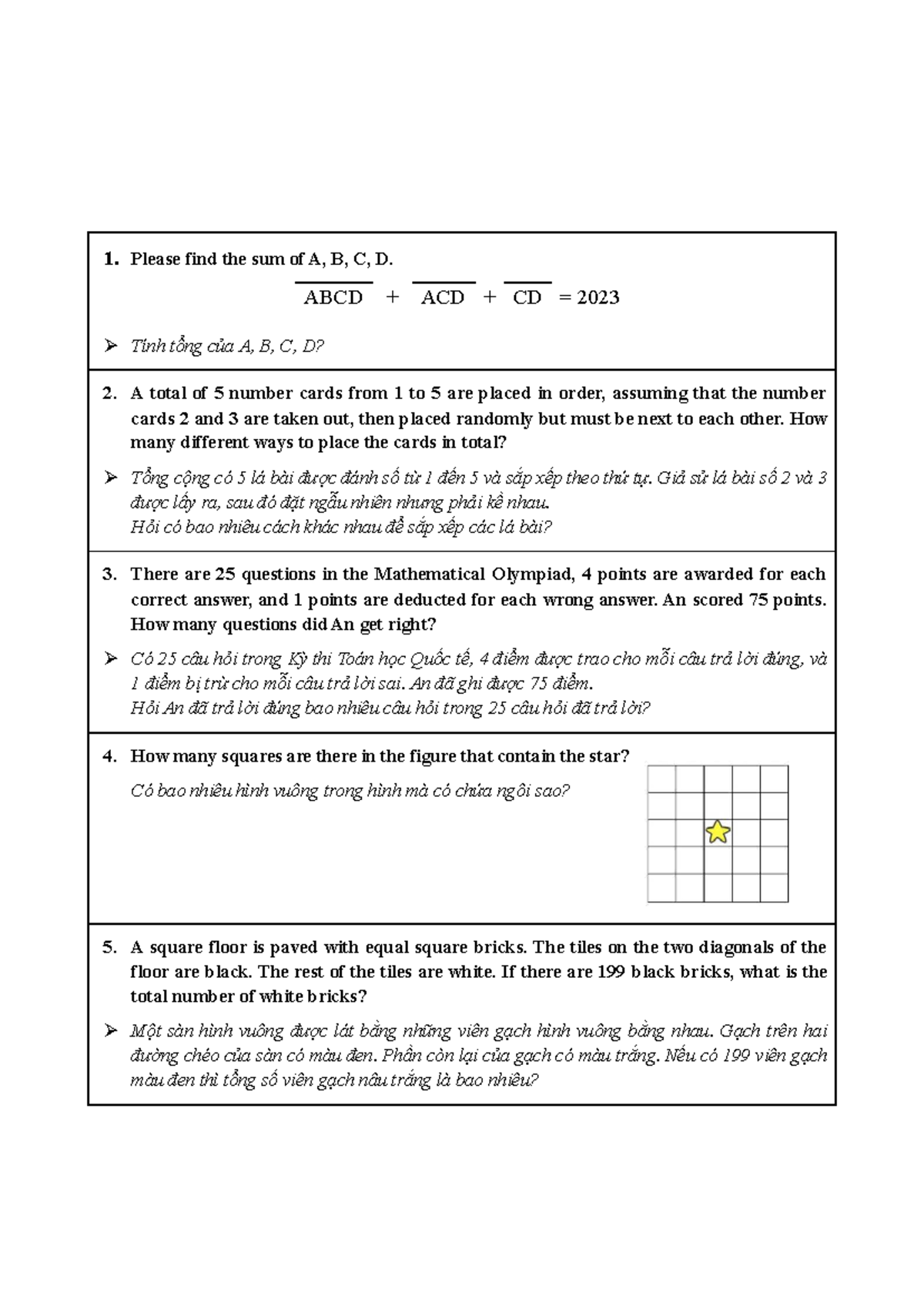 ASMO Math Grade 5: Problem Solving and Solutions - Studocu