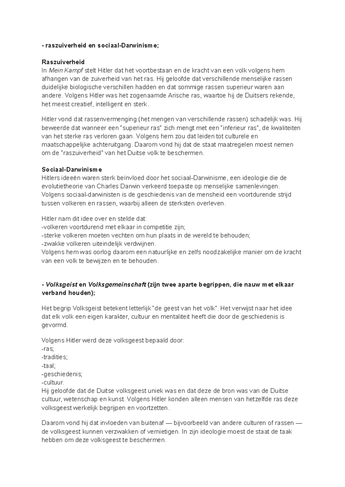 Analyse van Raciale Ideologie in Mein Kampf: Een Kritische Studie ...