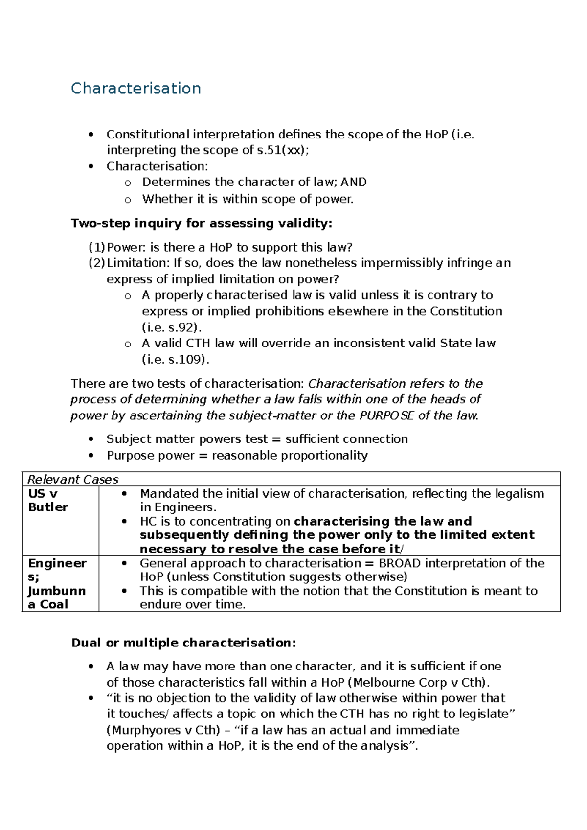 Characterisation of Constitutional Interpretation: Scope of HoP ...