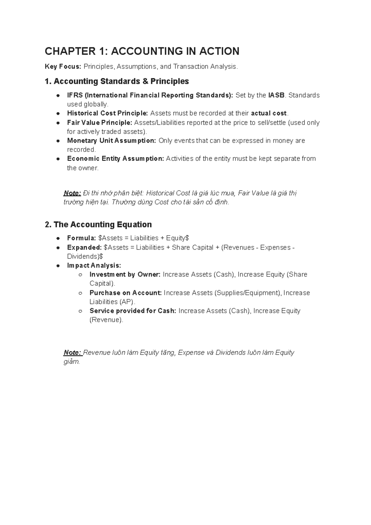 Acc Prin Theory (1-5): Key Concepts & Principles in Accounting - Studocu