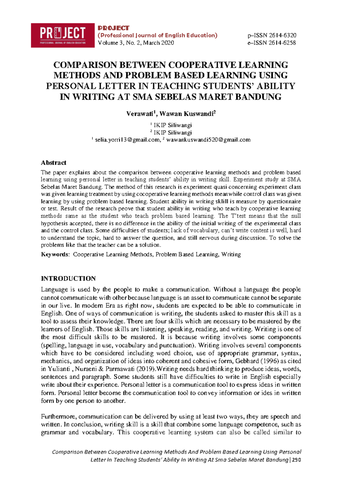 Comparison of Cooperative Learning and Problem-Based Learning in ...