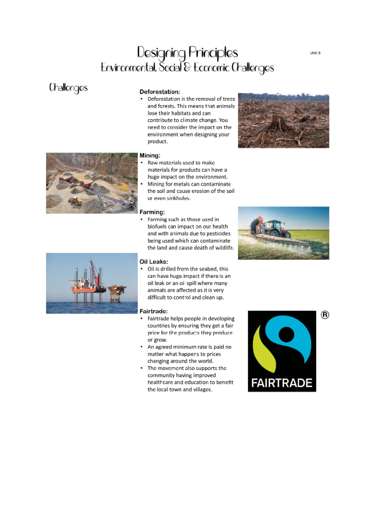 Unit 6: Designing Principles and Environmental Impact - Studocu