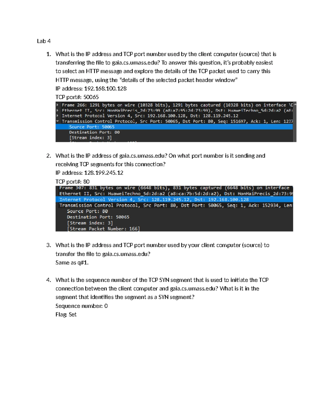 CN Lab-01 - Wireshark Lab Notes and Packet Capture Instructions - Studocu