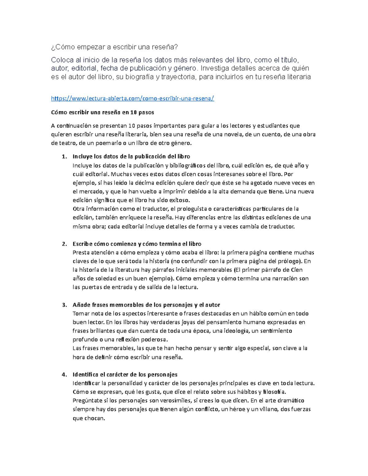 Cómo empezar a escribir una reseña - ¿Cómo empezar a escribir una ...