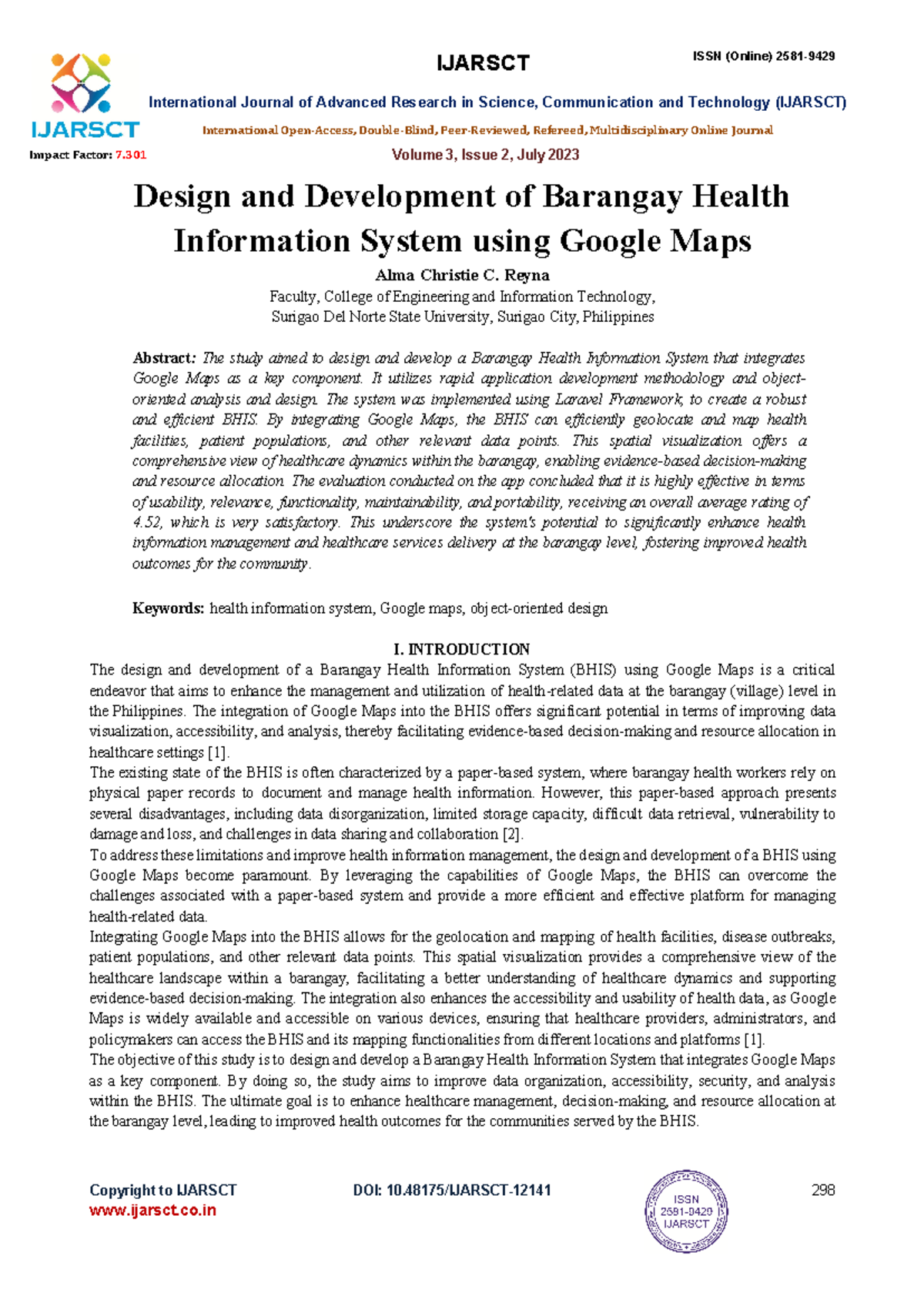 Barangay Health Center Management System: Google Maps Integration - Studocu