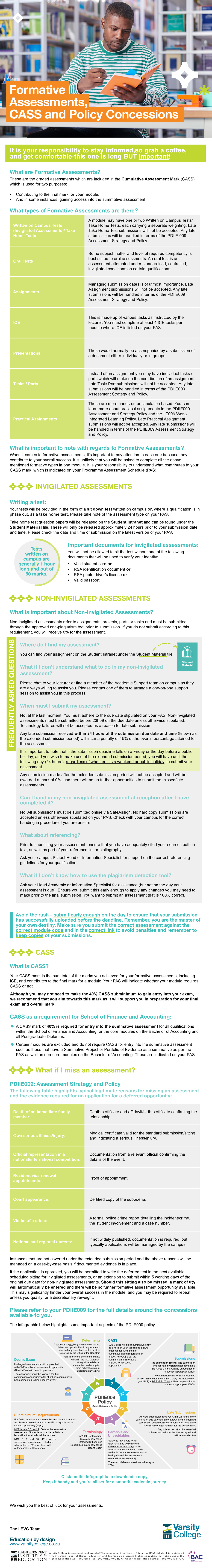 Formative Assessments & CASS Policy Overview - 240416 155438 - Studocu