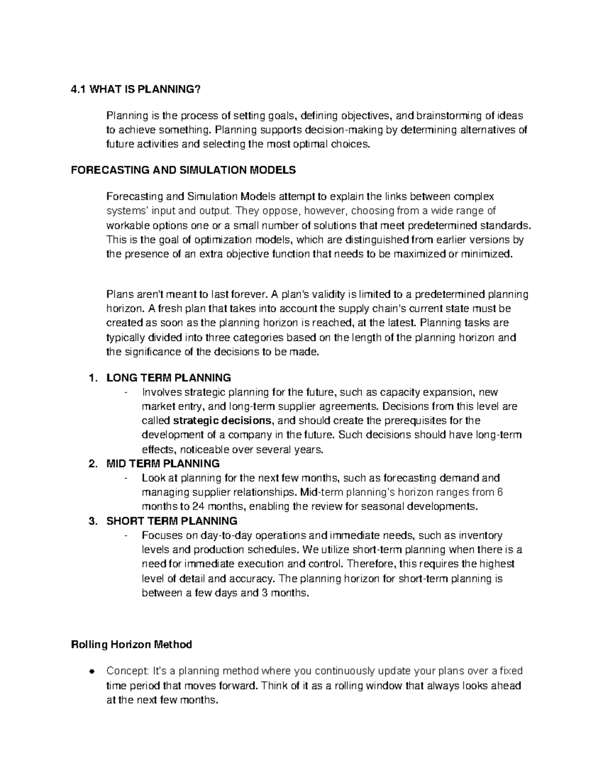 Supply-Chain-Operation -Advanced-Plannning - 4 WHAT IS PLANNING ...