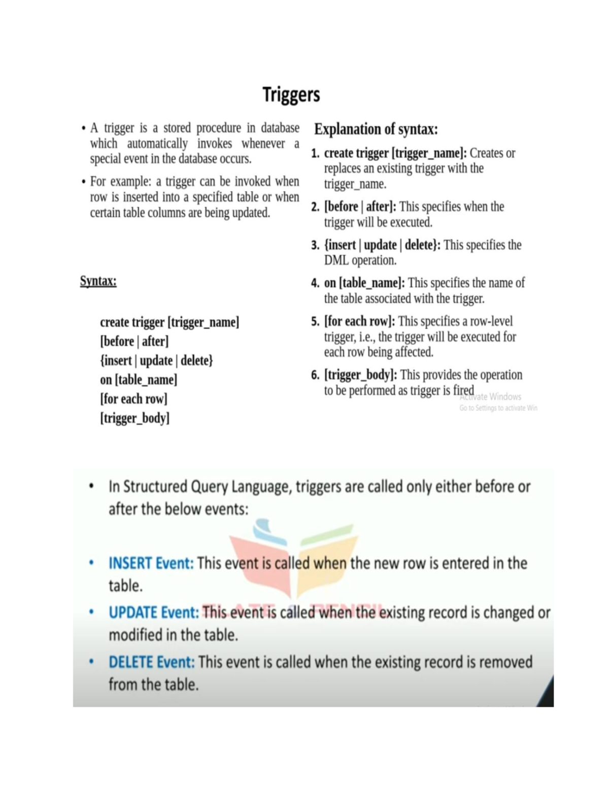 DB101: Understanding Database Triggers - Syntax and Events Explained ...