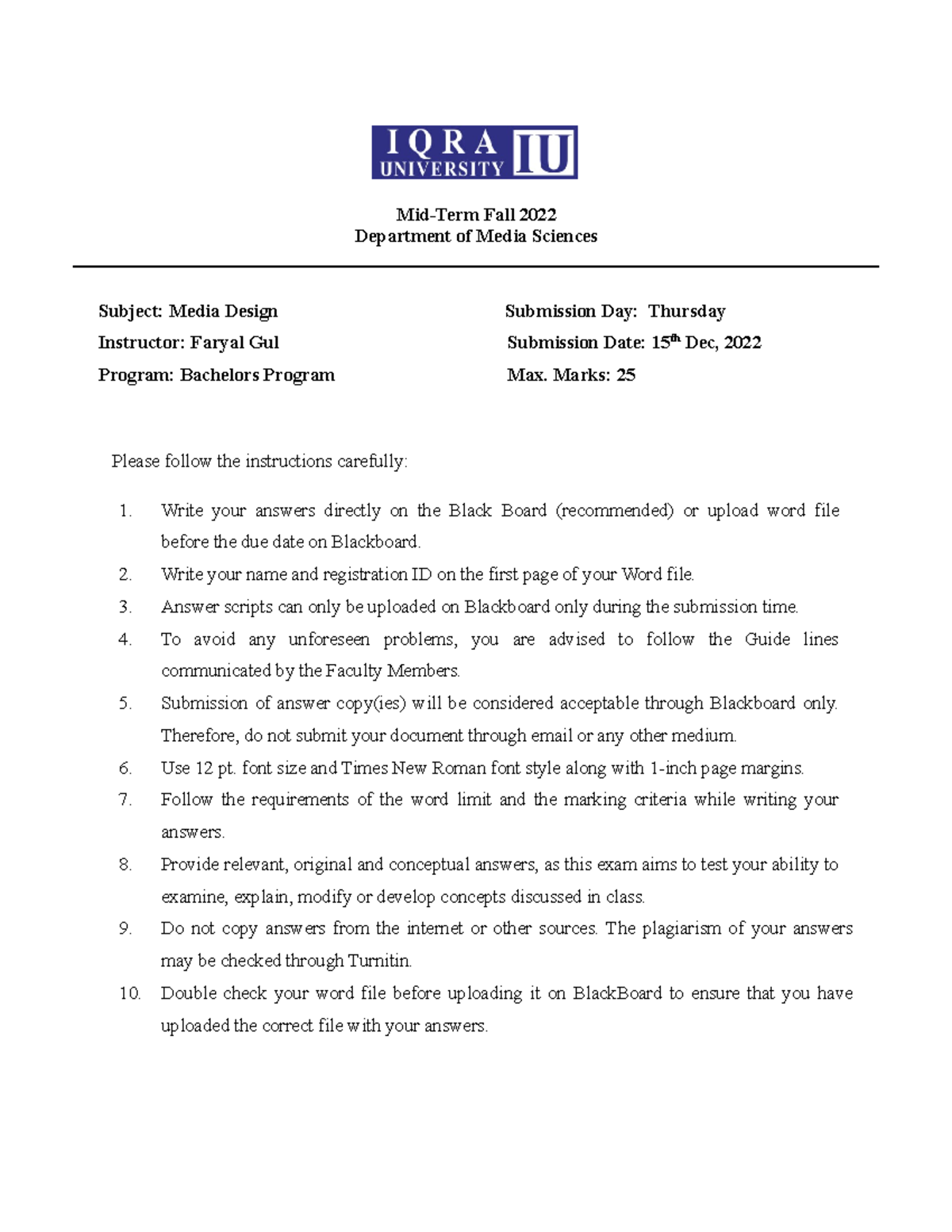 Midterm Exam Notes for Media Design (Fall 2022) - Key Guidelines - Studocu