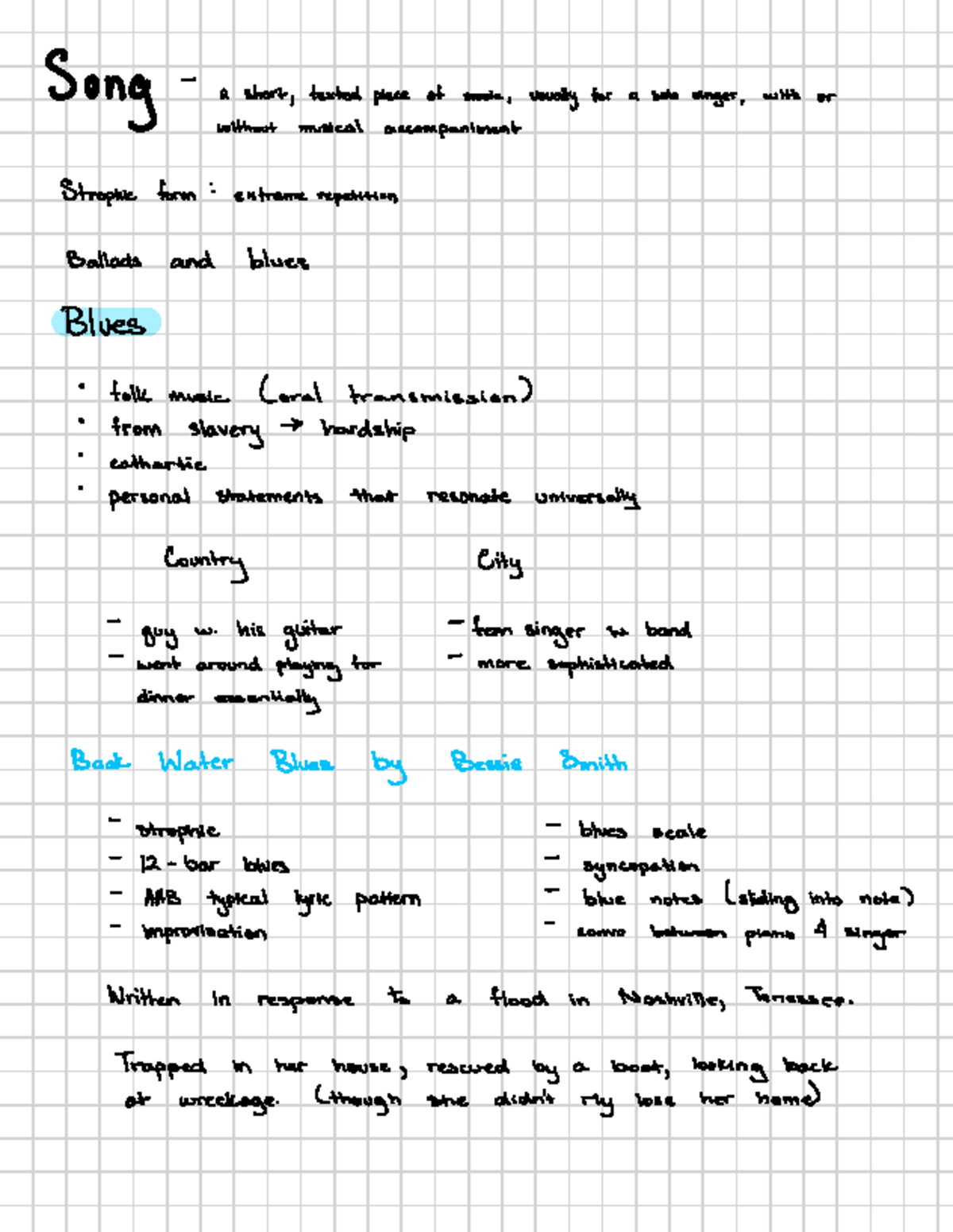 Music Across the Ages Summary - SUNG a short , texted piece of music ...