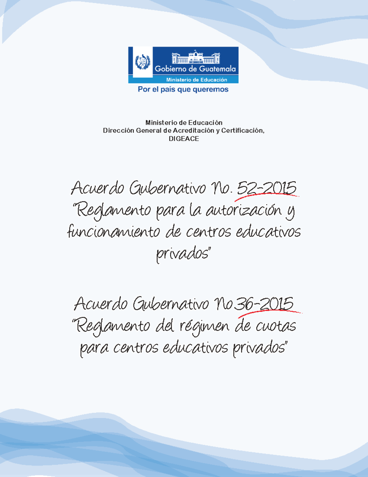 Reglamento para la Autorización y Funcionamiento de Centros Educativos ...