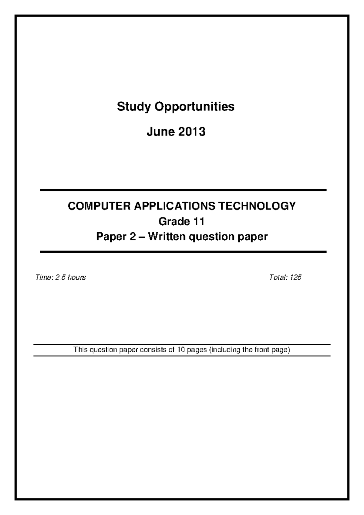 Grade 11 Computer Applications Technology Theory Study Guide - June ...